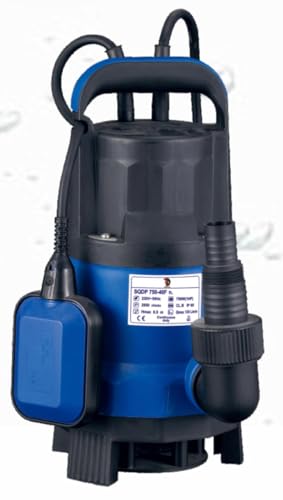 Image of Sparta SQDP-750-40F, 1.0 HP Sumbersible Raw Water Pump| Pure Copper Motor| 8mm Solid Handing Capacity Suitable for clearing Dirty Water | Automatic Operation |