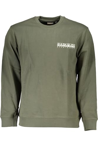 Napapijri Verde Cotton Men Sweatshirt