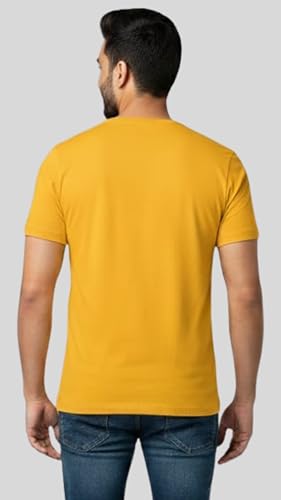 Image of Men's Cotton T-Shirt, Character-Inspired Lazy But Crazy Text T-Shirt Printed for Men and Boys, Round Neck, Half Sleeve, Regular Fit