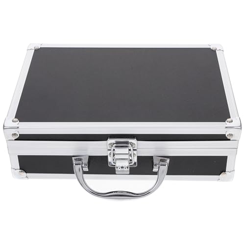JOINPAYA Maletín Aluminio Resistente Multiusos con Gran Capacidad y Asa Portátil para Almacenamiento Seguro de Accesorios y Herramientas Pequeñas para Oficina Viaje y Uso Diario