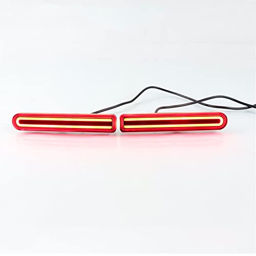 2 Peças Led Luz Reflectora Do Pára Choques Traseiro Luz De Travagem De 12V Para Toyota Land Cruiser