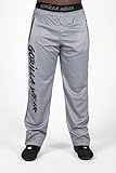 Gorilla Wear Mercury Mesh Pants - grau - leichte Jogginghose mit Logo Aufdruck bequem zum Sport Alltag Freizeit Workout Training Übergröße Atmungsaktiv aus Polyester, S-M