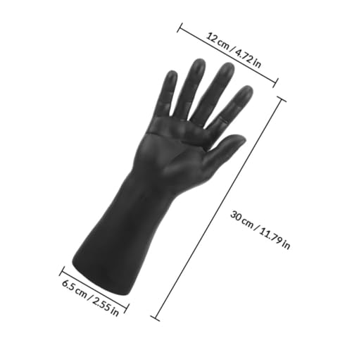 Support montre et bracelet Garneck en vinyle avec base stable noire - 3