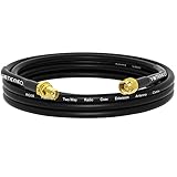YOTENKO SMA Male to SMA Female Cable 10ft 3m SMA Extension RG58 Coaxial Cable Low Loss Coax 50 Ohm (NOT for TV, WiFi)