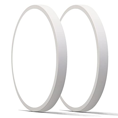 Plafonnier LED 38W YangRy lot de 2 lampes rondes 40cm pour salon