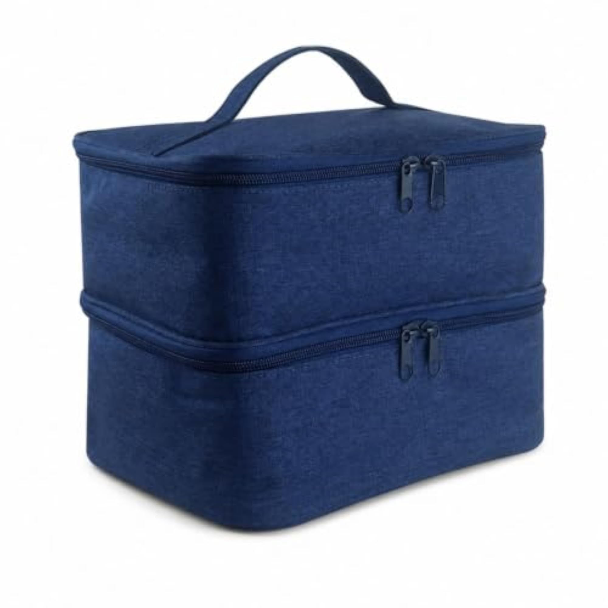 Two-Layer Nail Supplies Organizer with Handle
