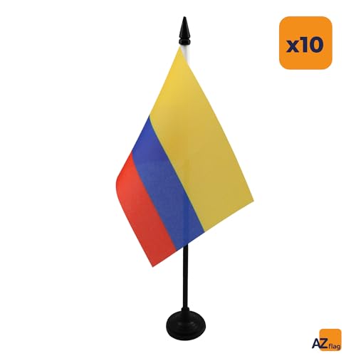 Drapeau de table Colombie pour pavoiser vos salles de conférence et réceptions