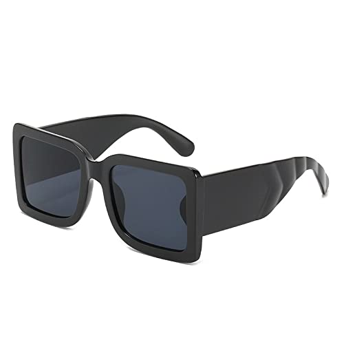 Lunettes de soleil carrées surdimensionnées vintage mode UV400 grandes nuances hommes femmes