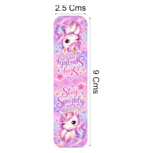Image of Zesta Magnetic Bookmark | Aesthetic Book Mark for Reading | Cute Anime Bookmarks for Kids, Students | Book Accessories for Novels, Gifts for Readers (Unicorn New, Medium (9X2.5 Cms))