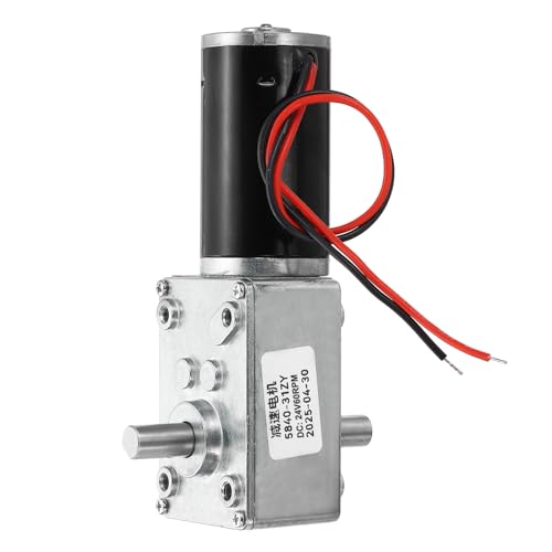 Motor de engranaje helicoidal de 24V CC reducción de velocidad y eje de 15 mm para par