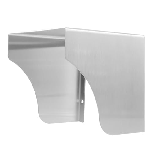 WATIIFUFU Protector para Timbre Exterior Acero Inoxidable Caja Antisalpicaduras para Enchufes Control de Acceso y Cargadores Cubierta Resistente Lluvia y Salpicaduras