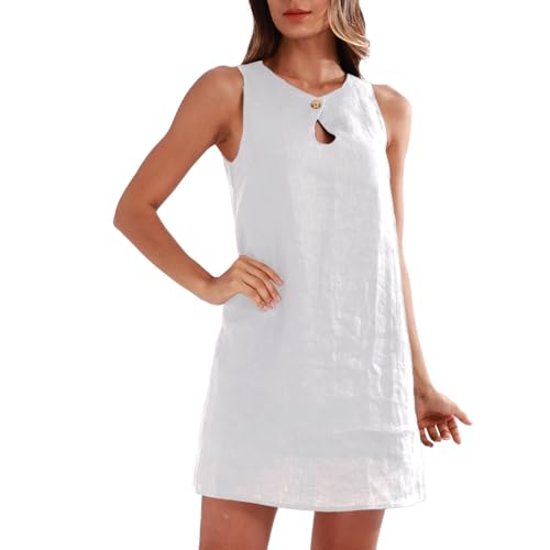 Robe décontractée Amazhiyu en lin pour femme : oubliez la chaleur avec cette coupe fluide