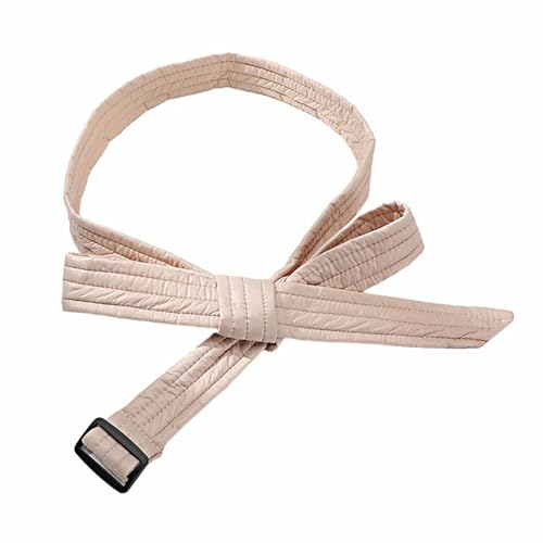 1 Piece Womens Cotton Quilted Puffer Waist Strap Wrap Around Self-Tie Sash Belt Waistband with Buckle for Jacket Coat