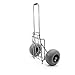 Folding Beach Cart with Large Balloon Tires – Lightweight & Portable, Holds Up to 165 lbs, Weather-Resistant Tubular Steel, Adjustable Handle, Perfect for Beach & Camping Gear - Challenger J2020