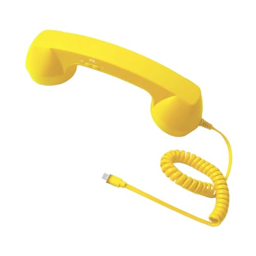 Image of Retro Phone Handset Phone Receiver for Mobile Phone Meetings All Smartphones Yellow| Corded Telephones| Corded Telephones| Home Telephones & Accessories |Consumer Electronics