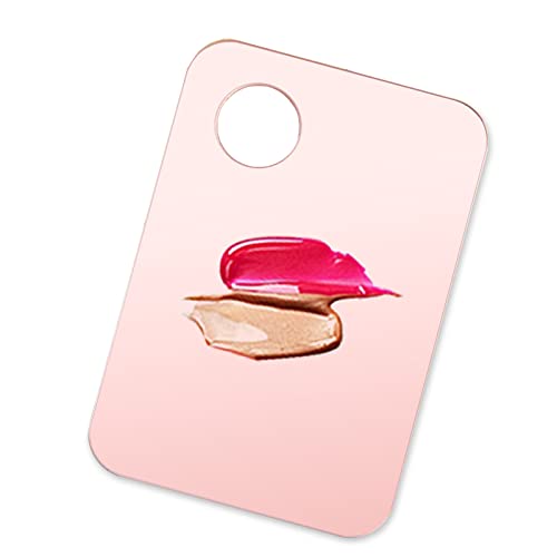 6 Pcs Makeup Spatula Korean Set Professional Korean Spatula Makeup, 2 Pcs Acrylic Cosmetic Palette With 2 Pcs Spatula Tool, Tray Apply For Foundation Eye Shadow Lipsticks Nail Art Professional Pigment Blending Included 2 Pcs Leather Covers #TOP4