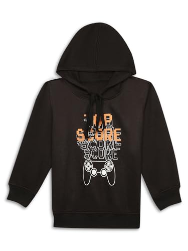 Image of Mack Jonney Printed Hooded Cotton Fleece Tracksuit Co-Ord Set for Kids-MACK38112