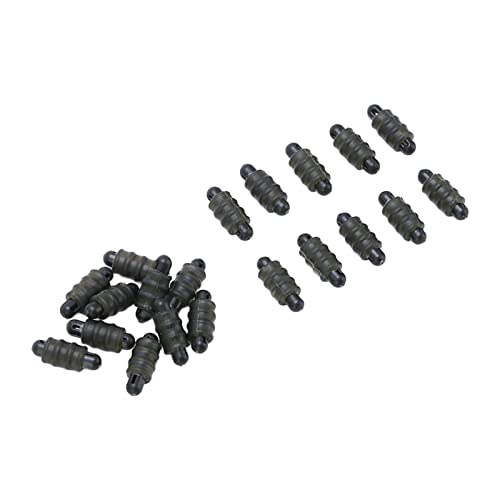Zerone 20 conectores para pesca de carpa plástico miniatura 3