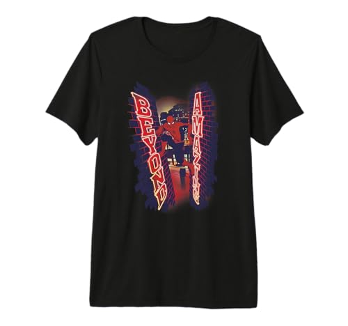 T-shirt Spider-Man 60th Anniversary Wall Climb Beyond vêtement Marvel homme noir