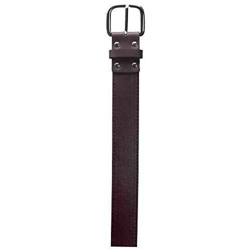 Schutt Sports Synthetic Leather Baseball and Softball Uniform Belt, Maroon, Medium