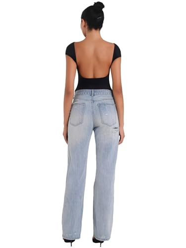 Sunzel Open Back Tops for Women Sexy Going Out Top Double Lined Backless Shirt Y2K Crop Basic Tee Shirts for Casual Workout4