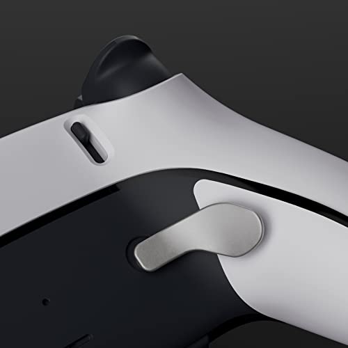 Image of eXtremeRate Back Paddles for PS5 Edge Controller, Metallic Silver Replacement Interchangeable 4PCS Metal Back Buttons for PS5 Edge Controller - Controller NOT Included