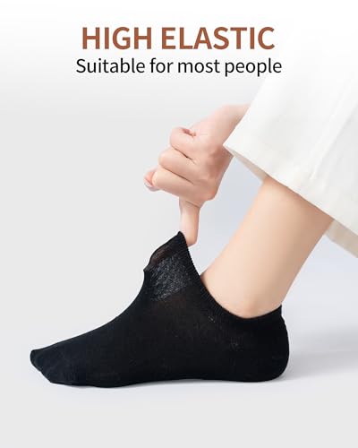 No Show Socks Women Low Cut Non Slip Flat Boat Soft Stretchable Socks for Women 4 Pairs4