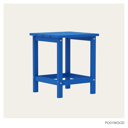 Image of POLYWOOD Long Island 18 inch Side Table, Pacific Blue