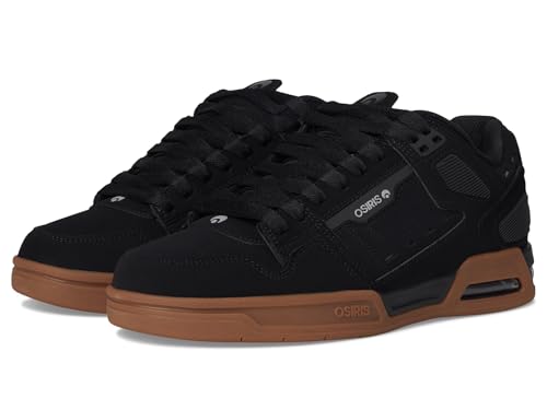 Osiris Men's Peril Skate Shoe, Black/Black/Gum, 9.5