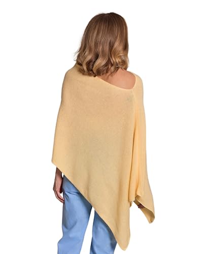 Image of CLAUDIA NICHOLE Womens 100% Cashmere Dress Topper - Cashmere Poncho Wrap
