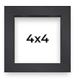 Shadowbox Gallery Wood Frames - Black, 4 x 4