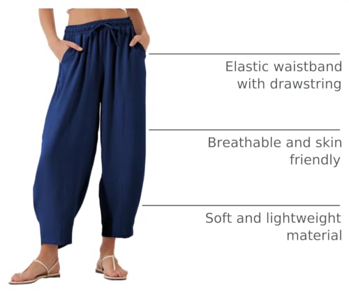 Image of EVALESS Women's High Waisted Wide Leg Palazzo Trousers