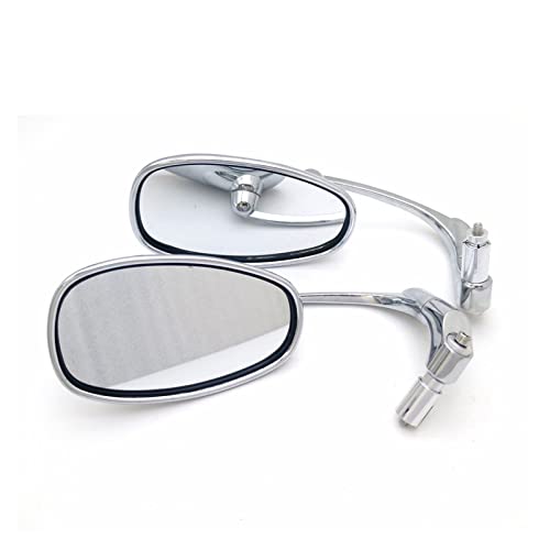 Rétroviseur guidon anti vibration chrome pour vision nette moto