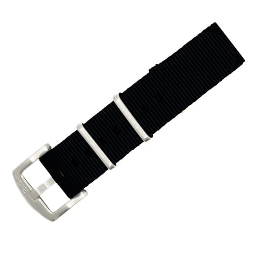 Image of BluShark - Original Collection Military-Style Waterproof Watch Strap, Fits All Timepiece Brands, Durable Nylon Wristwatch Accessories with Stainless Steel Buckle - 18mm, 20mm, 22mm & 24mm Watch Bands