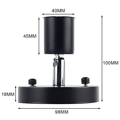 Tianfan E26 180 Degree Modern Adjustable Ceiling Lamp Wall Mounted Light Bulb Holder Socket thumb #7