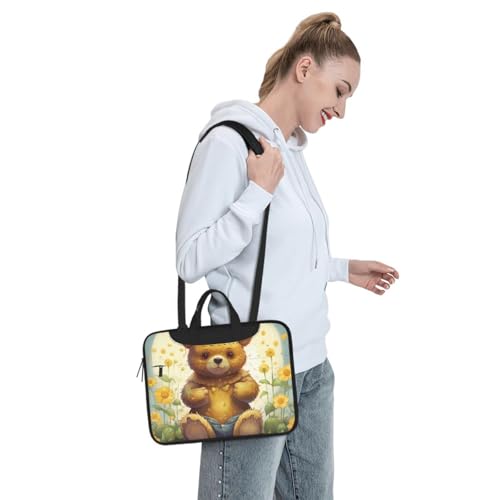 Sac à bandoulière pour ordinateur portable avec sangle et poignée