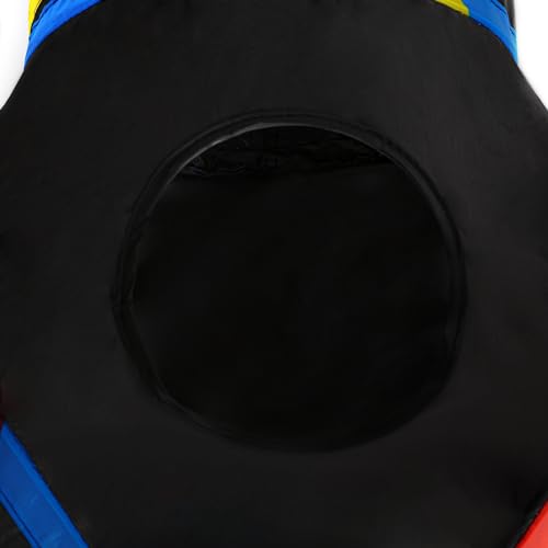 Image of Tempcore Cat Tunnel for Indoor Cats, 3 Way Collapsible Pet Play Tunnel with Teaser Wand, Peek Holes & Hanging Ball, Interactive Tube for Kittens & Rabbits, Black & Rainbow