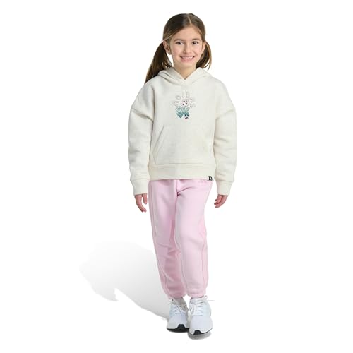 adidas Baby Girls 2-piece Long Sleeve Hooded Heather Pullover & Jogger Set