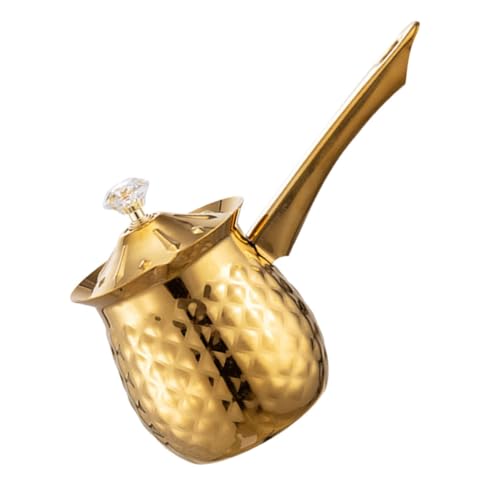 TOYZFRIENDY Caffettiera Turca Bollitore Per Caffè in Metallo Scaldalatte Per Tè Da Caffettiera Induzione Design Vintage e Bar