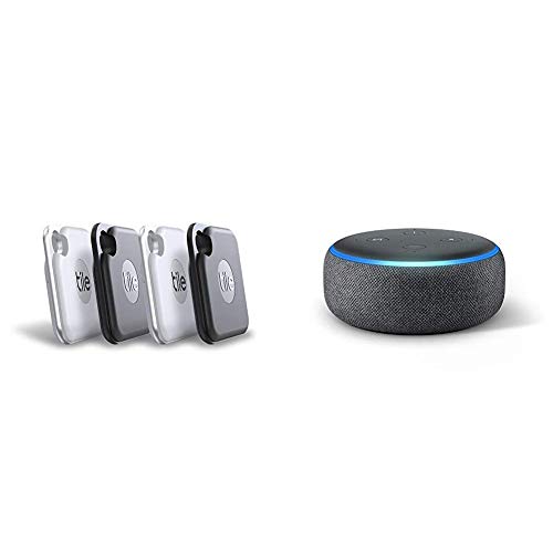 Tile Pro (2020) - 4-Pack Echo Dot (3rd Gen) Amazon Smart Speaker