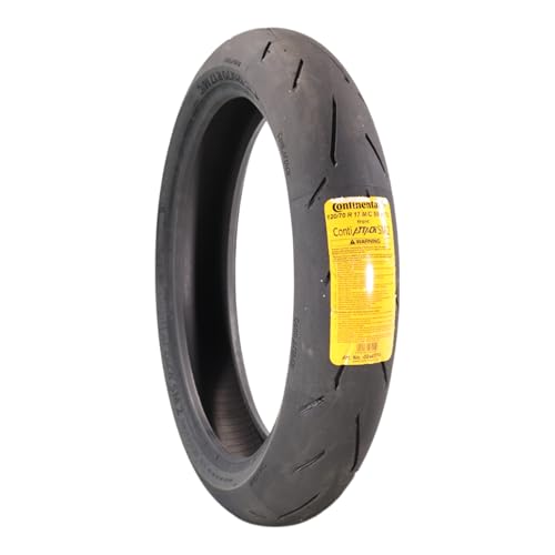 Continental ContiAttack SM 2 120/70R17 Front Supermoto Tire 58H - High-Performance Grip, Enhanced Stability, and Quick Warm-Up 120/70-17