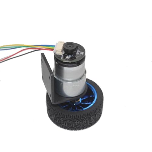 Moteur JGB37-520 12V 110rpm complet avec encodeur support roue