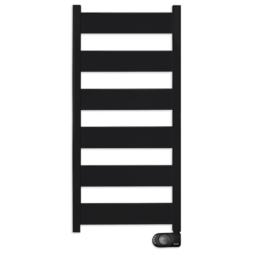 HJM NERIS 750 Toallero eléctrico de Aluminio | secatoallas | 750 W | programable para un Menor Consumo | Función Turbo | Negro