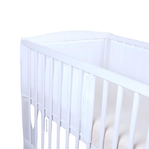 Babylux Nestchen AIR Babybett Bettumrandung Umrandung 3D 150cm 180cm 210cm Atmungsaktiv (Weiß, 1 x 180cm) Babylux Nestchen AIR Babybett Bettumrandung Umrandung 3D 150cm 180cm 210cm Atmungsaktiv (Weiß, 1 x 180cm)