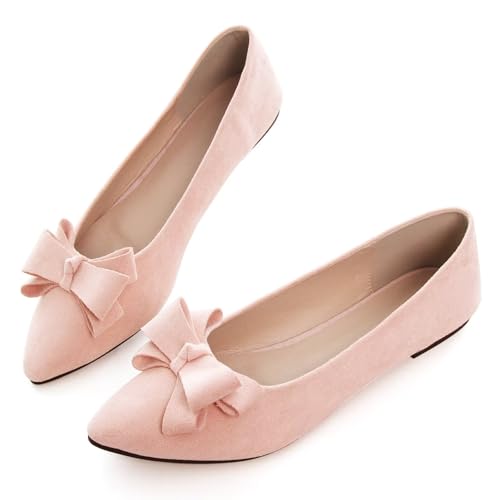 Image of SAILING LU Women's Bow-Knot Pointed Toe Ballet Flats