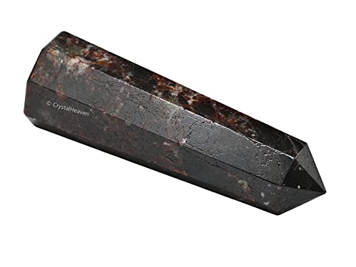 Image of Crystal Heaven Certified Garnet Crystal Tower Obelisk Point For Chakra, Healing And Balancing - Aaa Grade Original Certified Gemstone Agate For Reiki Meditation Yoga Spiritual (2-3 Inches)