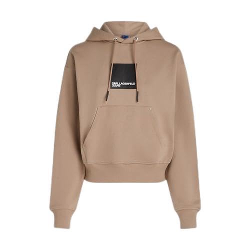 Karl Lagerfeld Jeans, Damen, Box Logo Hoodie, Normale Passform