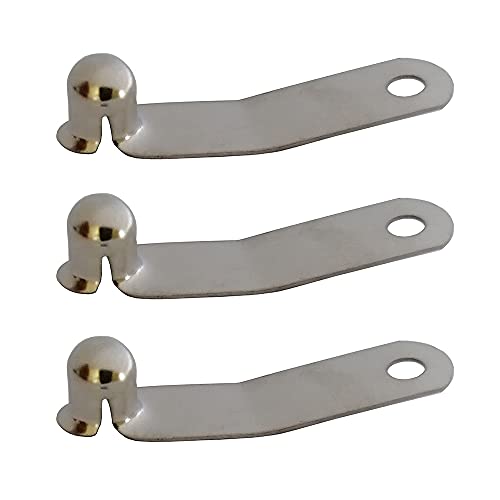 UP100 5 Pieces 6.3mm / 6.4mm Telescopic Tube Positioning Spring Button for Flat Tube Tent Pole Clips Awning Telscopic Tube Camping & Caravan & Chair Tube Lock (Button Diameter 6.3mm)