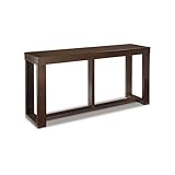 Signature Design by Ashley Watson Mid-Century Rectangular Sofa Table, Dark Brown