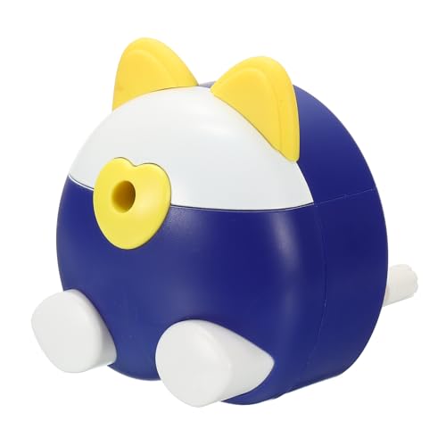 Sacapuntas manual de gato PATIKIL azul ideal como regalo estético de hogar